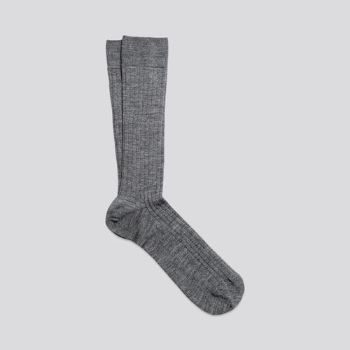The Merino Sock Charcoal Melange - ASKET - Modalova