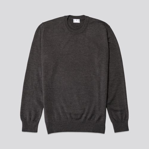 The Merino Sweater Charcoal Melange - ASKET - Modalova