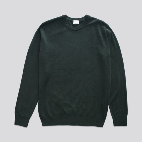 The Merino Sweater Dark Green - ASKET - Modalova
