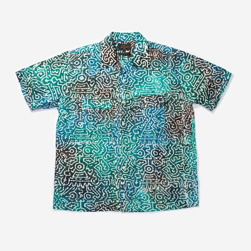 Open Collar Batik Print Short-sleeve Shirt - Beams Plus - Modalova