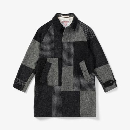 Bal Collar Coat Harris Tweed Patchwork - Beams Plus - Modalova