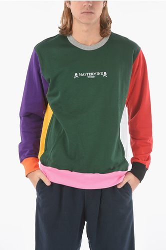 Crew Neck Embroidered Logo Multicolor Sweatshirt Größe M - Mastermind - Modalova