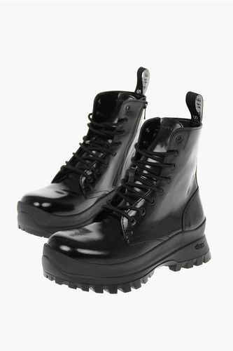 Faux Leather Combat Boots with Lettering Logo and Statement Größe 39 - Stella McCartney - Modalova