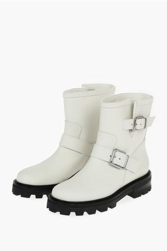 Rubberised Leather YOUTH Ankle Boots embellished with Logoed Größe 37 - Jimmy Choo - Modalova