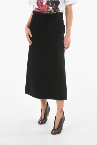 Shearling Midi Skirt Größe 40 - Blancha - Modalova
