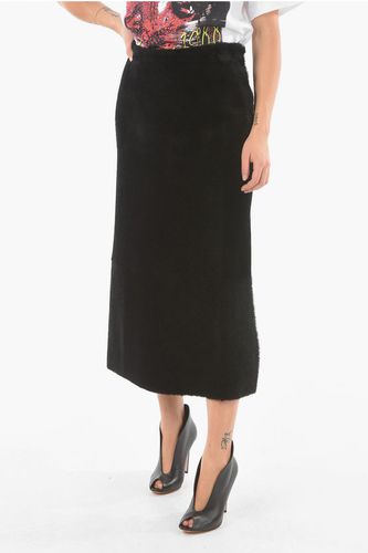 Shearling Midi Skirt Größe 40 - Blancha - Modalova