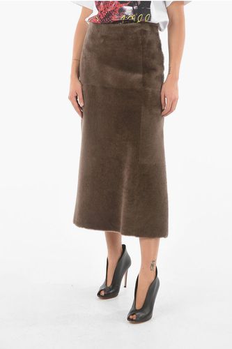 Shearling Midi Skirt Größe 44 - Blancha - Modalova