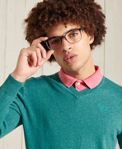 Men's Pullover mit V-Ausschnitt aus der Orange Label Kollektion - Größe: S - Superdry - Modalova