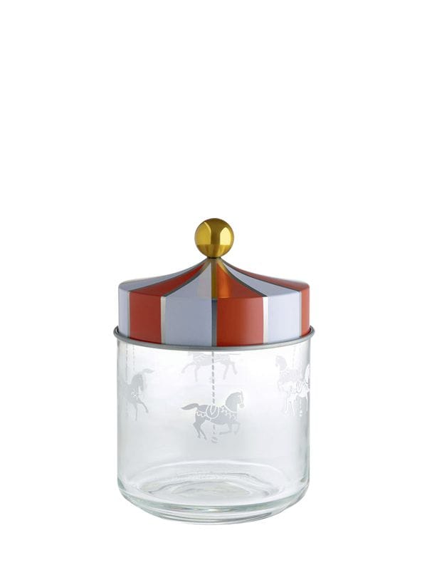 Medium Glasbehälter Mit Deckel "circus" - ALESSI - Modalova