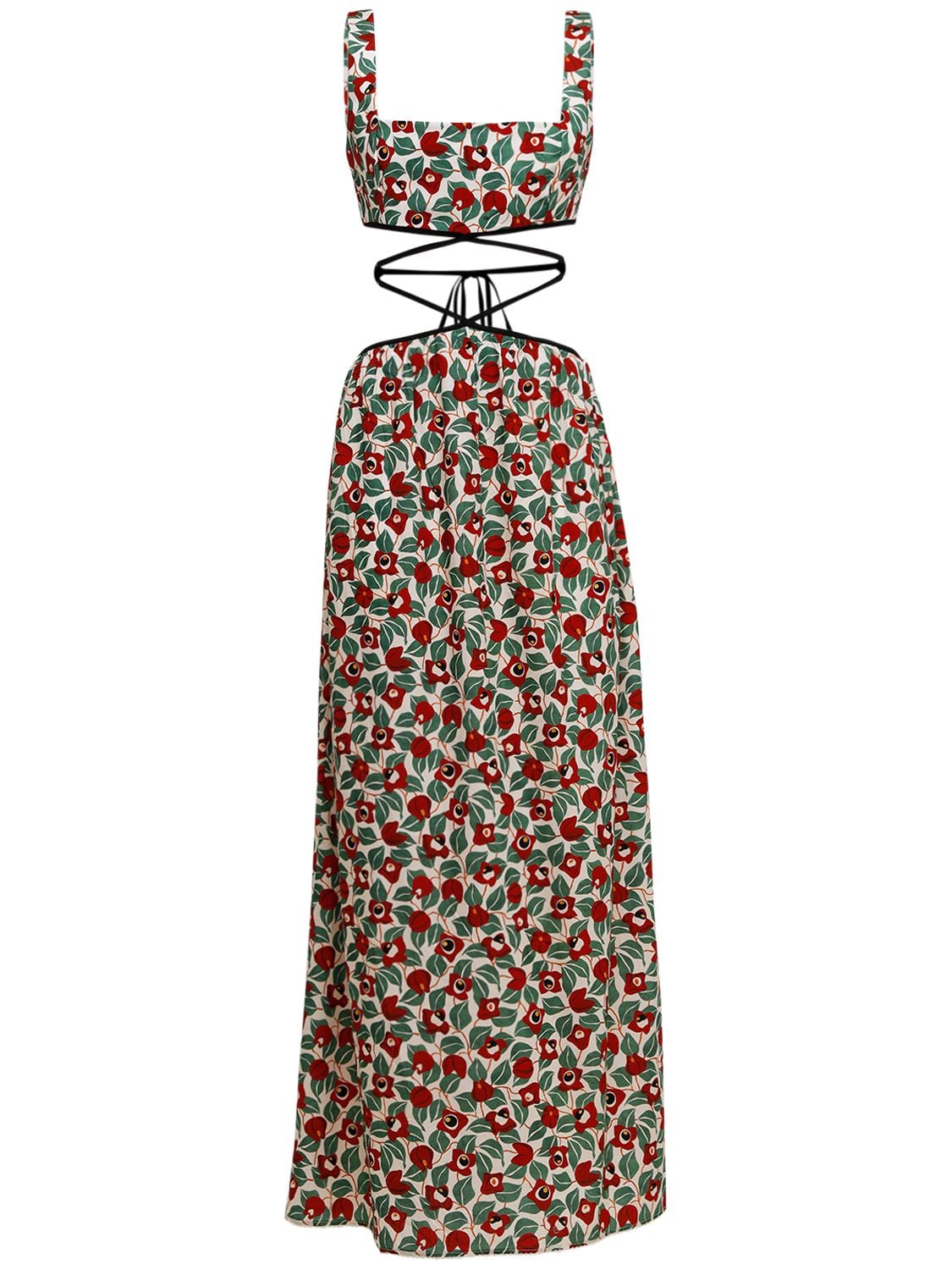 Langer Kleid Aus Baumwollpopeline „peonia“ - AGUA BY AGUA BENDITA - Modalova