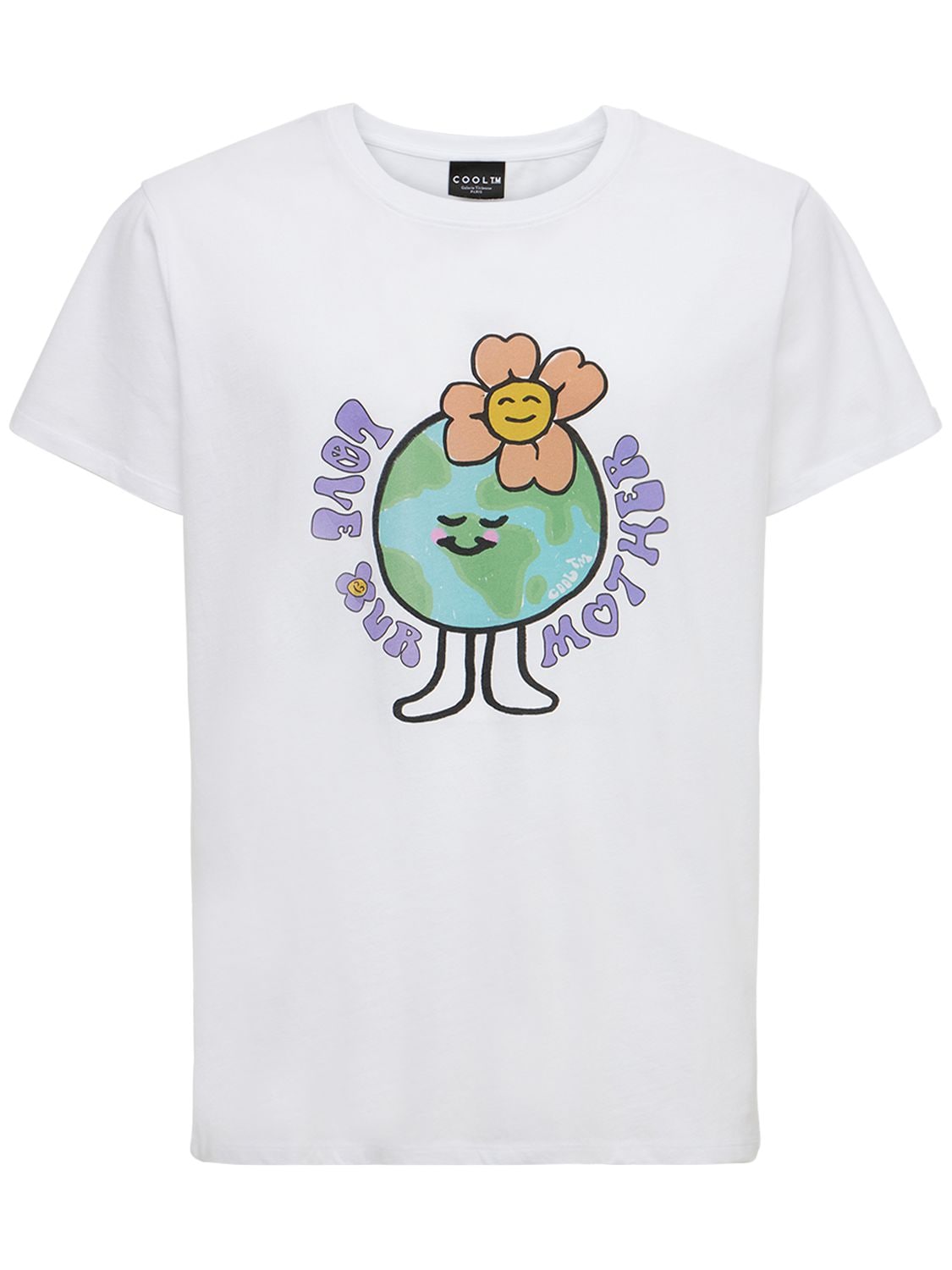 Bedrucktes Baumwoll-t-shirt „mother Earth“ - COOL TM - Modalova
