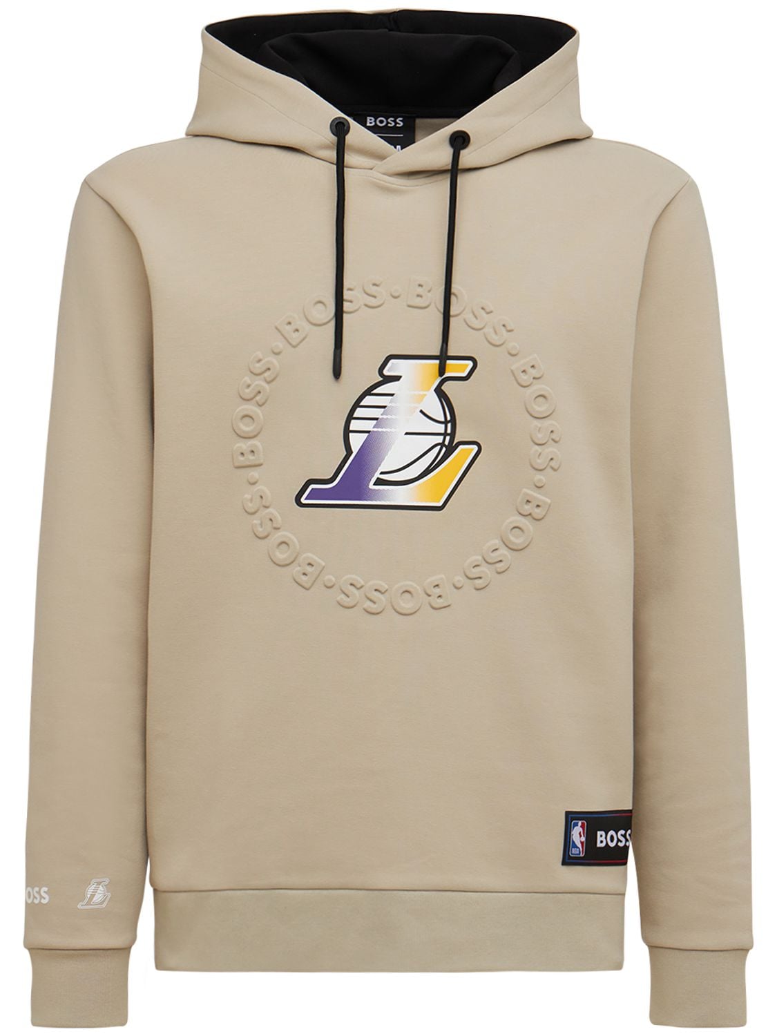 Hoodie Mit Lakers-logo Aus Baumwollmischgewebe - BOSS X NBA - Modalova