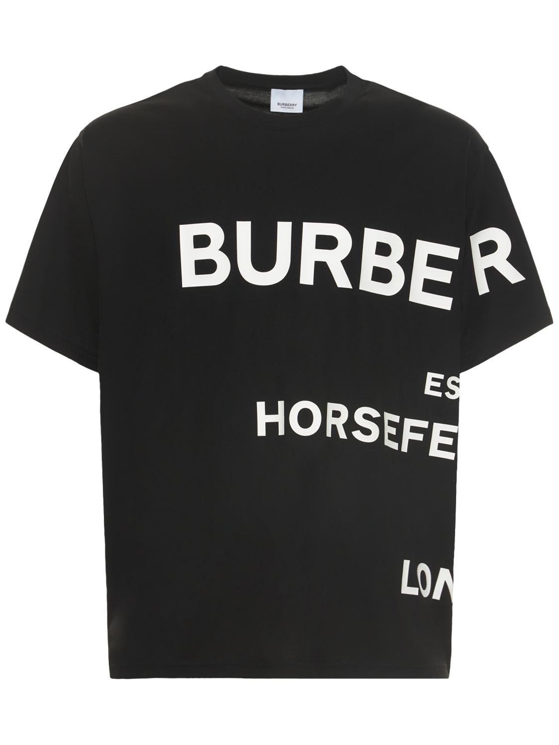 T-shirt Aus Baumwolljersey Mit Logodruck - BURBERRY - Modalova