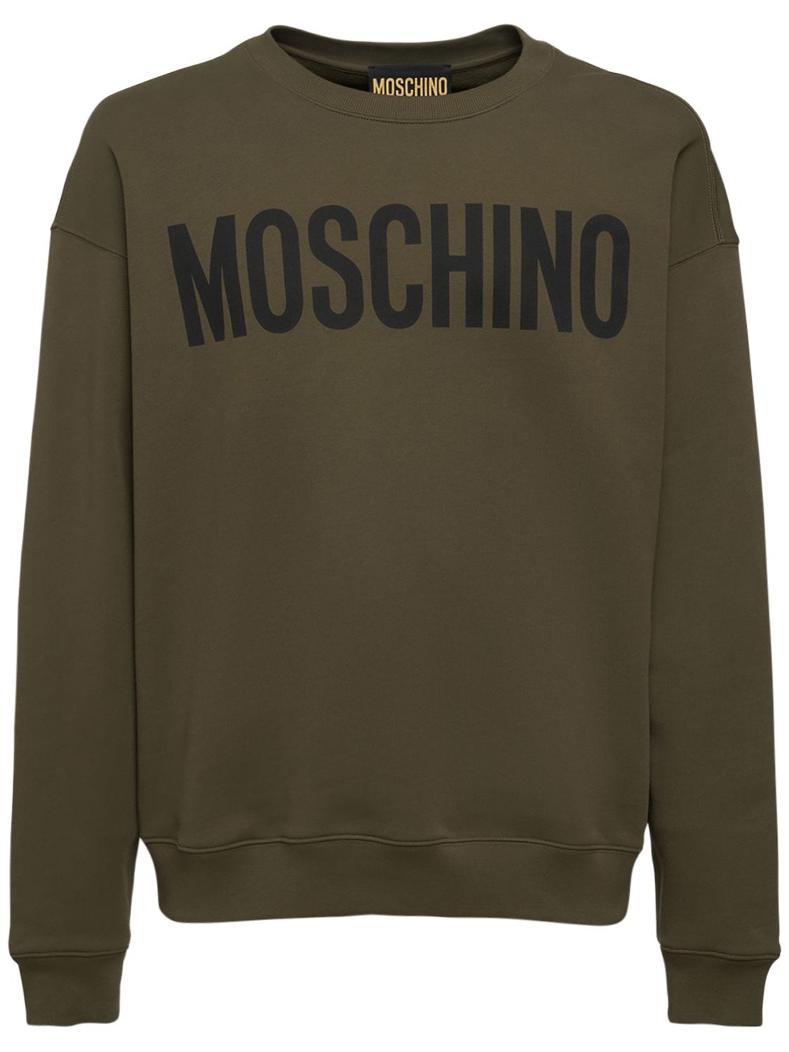 Sweatshirt Aus Baumwolle Mit Logodruck - MOSCHINO - Modalova