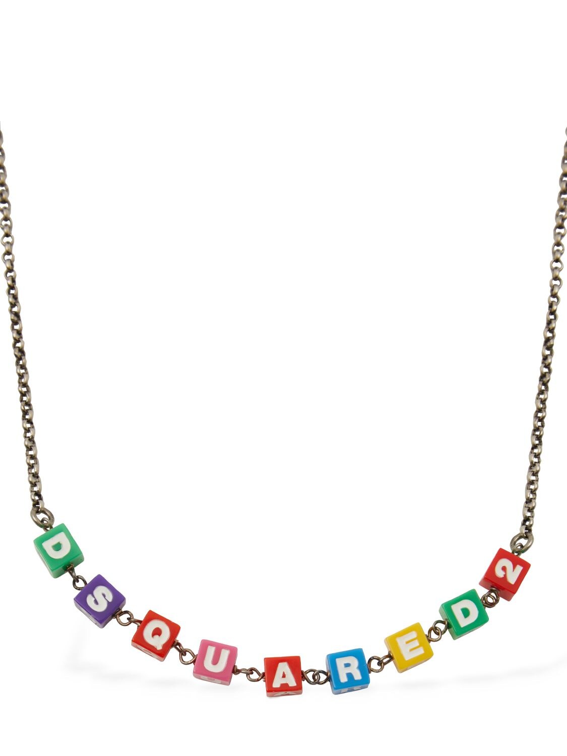Halskette Mit Harzwürfel-logo - DSQUARED2 - Modalova