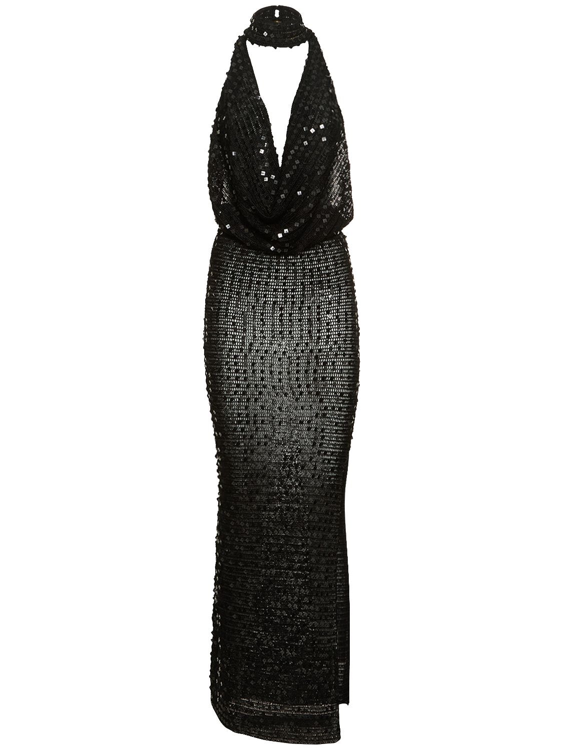 Bellico Sequin Embellished Long Dress - AYA MUSE - Modalova