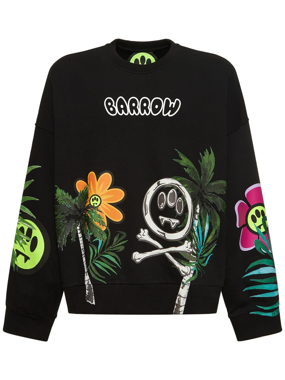 Jersey-sweatshirt Mit Blumenlogo-druck - BARROW - Modalova