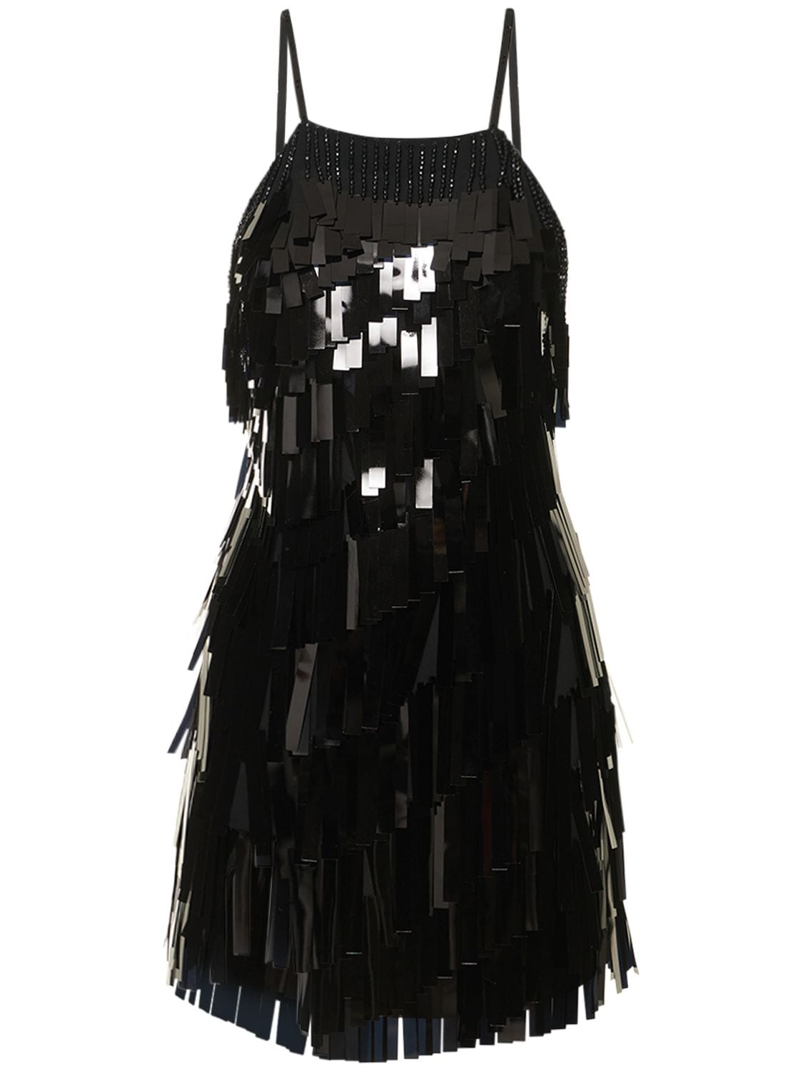 Crystal & Sequin Embellished Mini Dress - THE ATTICO - Modalova