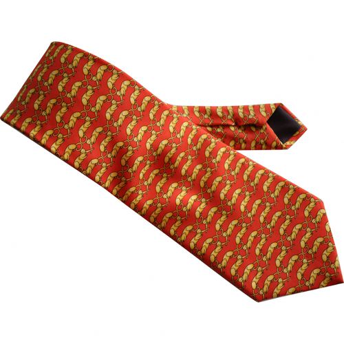 Lanvin Krawatte Seide Rot - Lanvin - Modalova