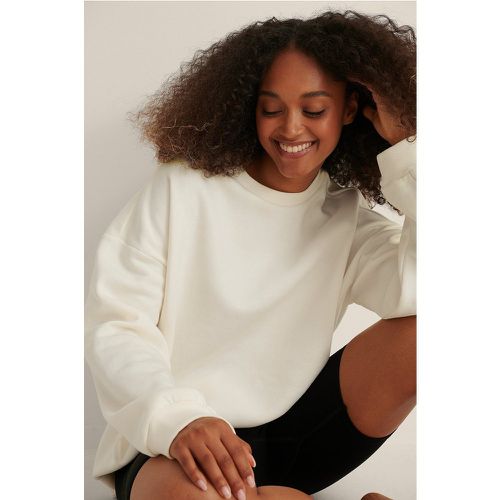 Kastenförmiger Oversize-Sweater - Offwhite - Curated Styles - Modalova