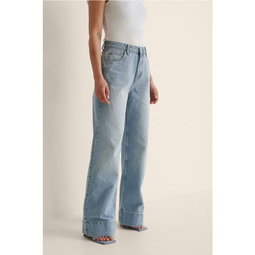 Organische Jeans mit hoher Taille - Blue - Trendyol - Modalova