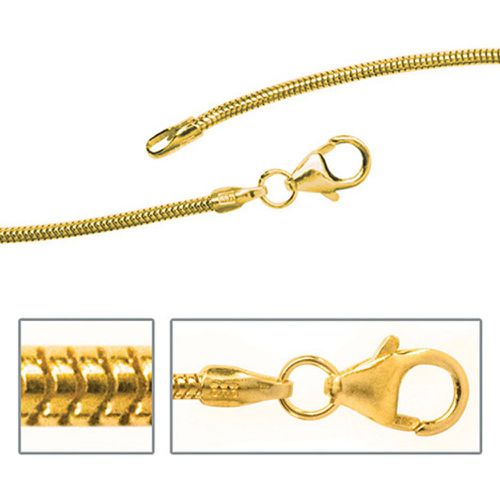 Schlangenkette 333 Gelbgold 1,4 mm 42 cm Gold Kette Halskette Goldkette - SIGO - Modalova