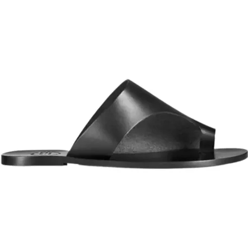 Flat leather sandals with cut-out Rosa , Damen, Größe: 40 EU - ATP Atelier - Modalova