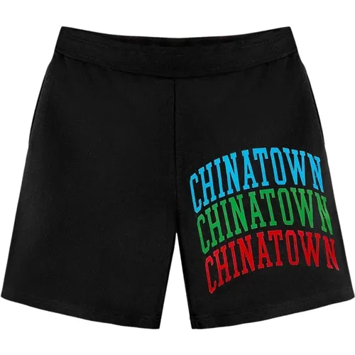 Hose „Triple Arc Sweatshorts“ -black - Chinatown Market - Modalova