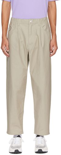 Beige Embroidered Trousers - AAPE by A Bathing Ape - Modalova