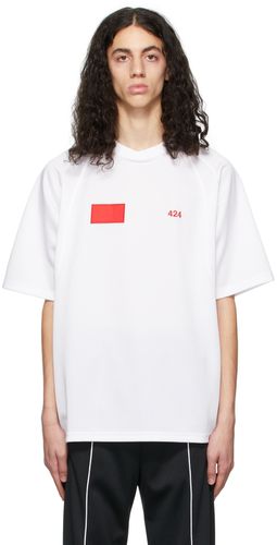 White Square Logo T-Shirt - 424 - Modalova