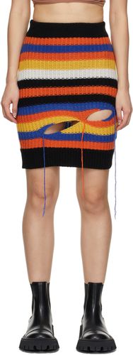 Multicolor Stripe Slash Skirt - Charles Jeffrey Loverboy - Modalova
