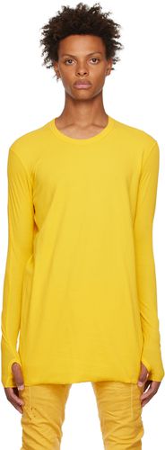 Yellow Ribbed Long Sleeve T-Shirt - Boris Bidjan Saberi - Modalova