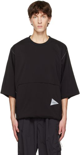Black Nylon Alpha Air T-Shirt - and wander - Modalova