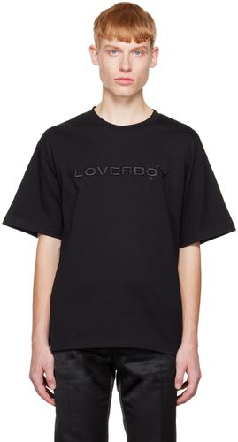Black Embroidered T-Shirt - Charles Jeffrey Loverboy - Modalova