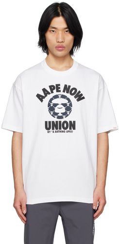 White Printed T-Shirt - AAPE by A Bathing Ape - Modalova
