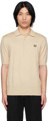 Fred Perry Beige Embroidered Polo - Fred Perry - Modalova
