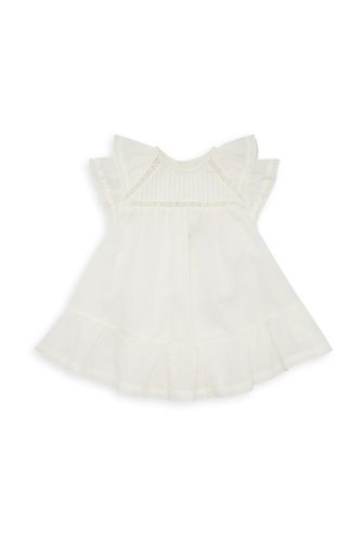 Baby Lace Voile Dress Milk White - Bonton - Modalova