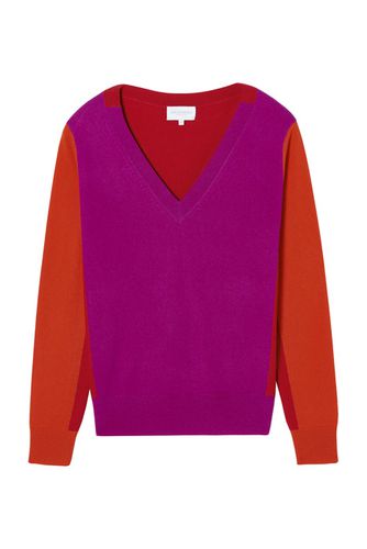 Block-colour V-neck Pullover Ruby - Eric Bompard - Modalova